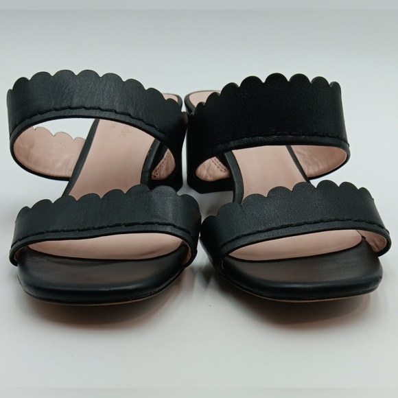KATE SPADE New York Scalloped Edge Sandal  BLACK size 6 - Picture 12 of 12